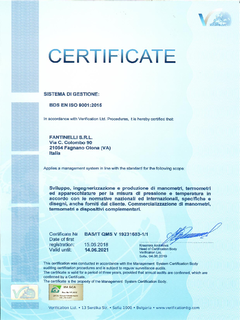 CERTIFICATO ISO 9001 - &nbsp;