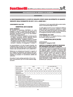 RACCOMANDAZIONI DI SICUREZZA - &nbsp;